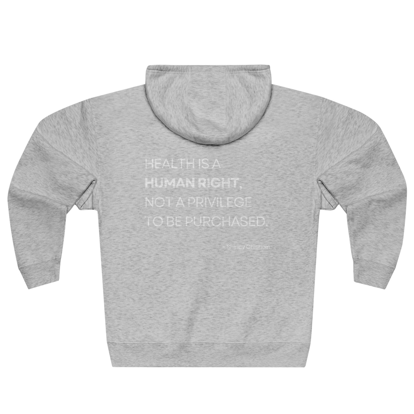 Health Is a Human Right - Unisex Premium Full Zip Hoodie