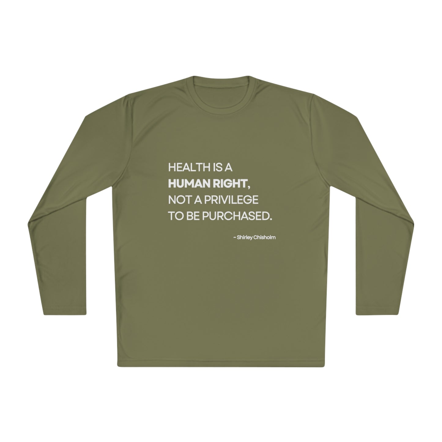 Health Is a Human Right - Unisex Lightweight Long Sleeve Tee