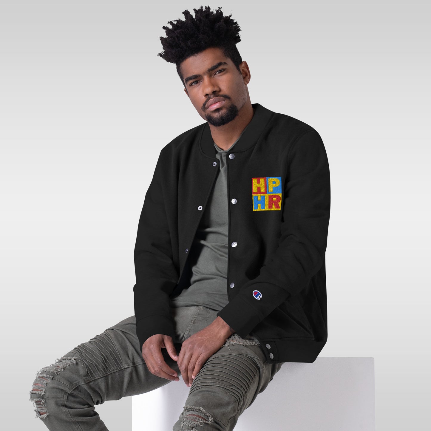 HPHR Embroidered Champion Bomber Jacket