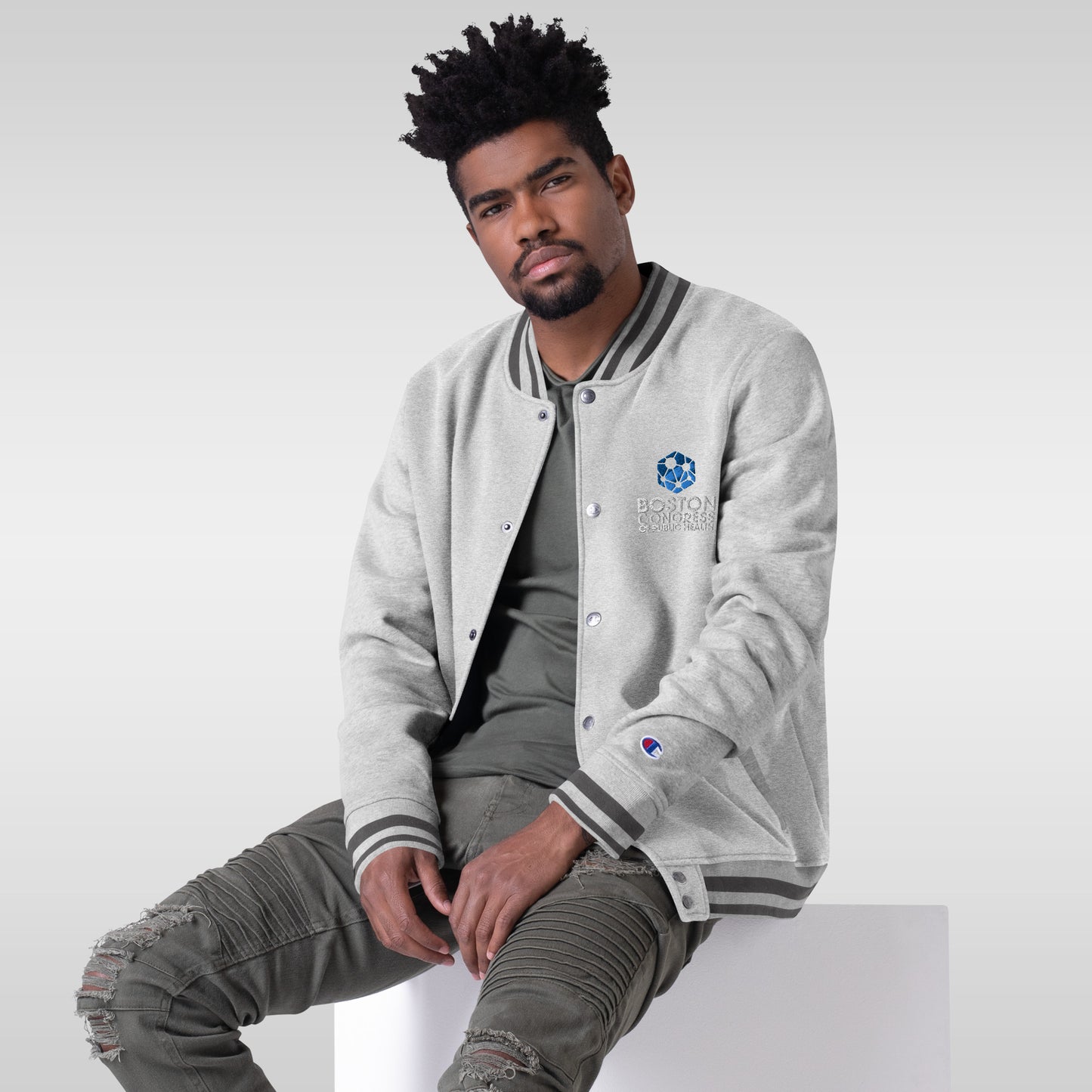 BCPH Embroidered Champion Bomber Jacket