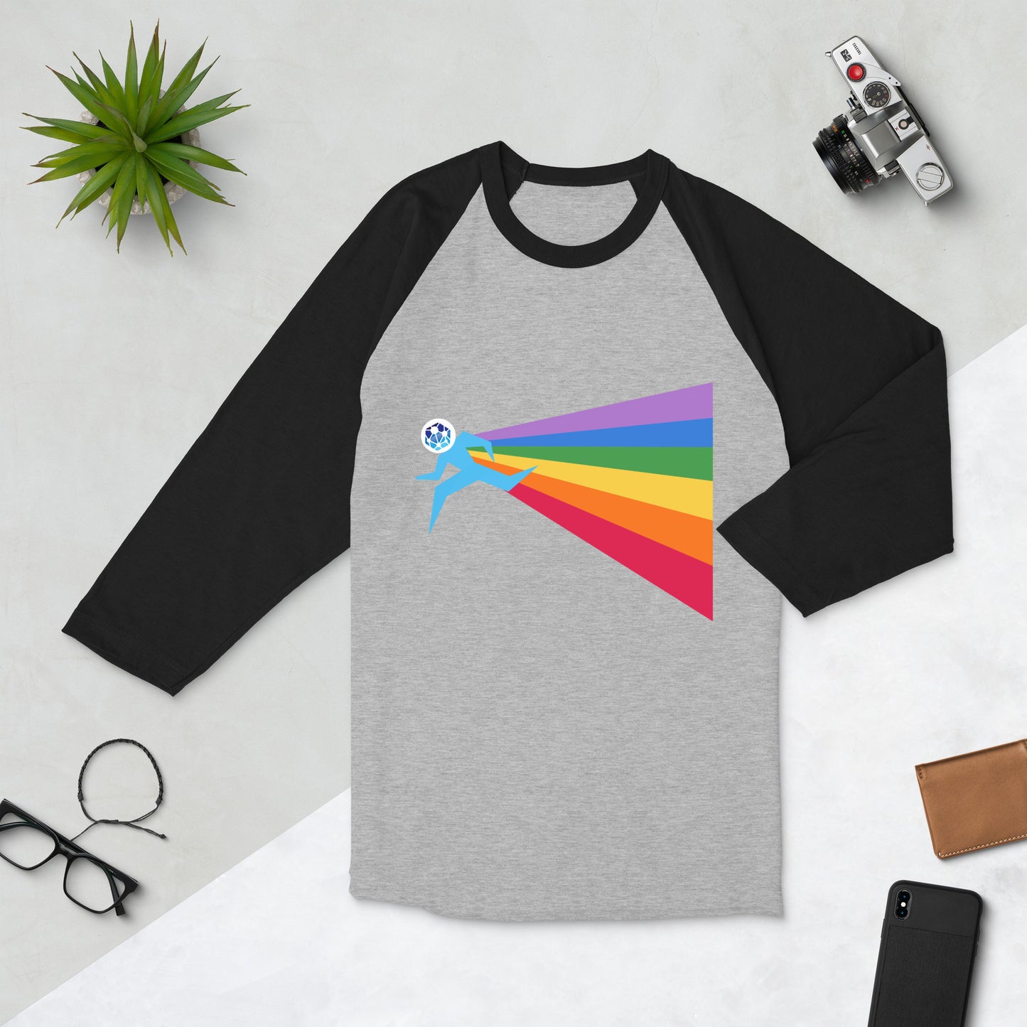 Our PRIDE 3/4 Sleeve Raglan Shirt (Unisex)