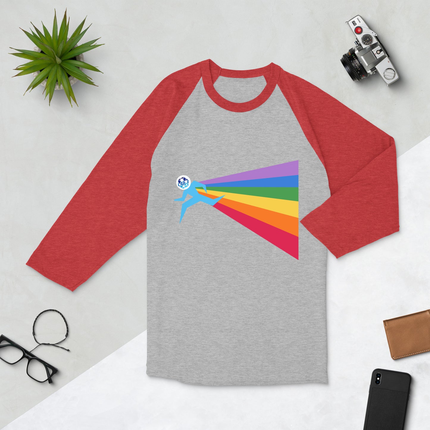 Our PRIDE 3/4 Sleeve Raglan Shirt (Unisex)