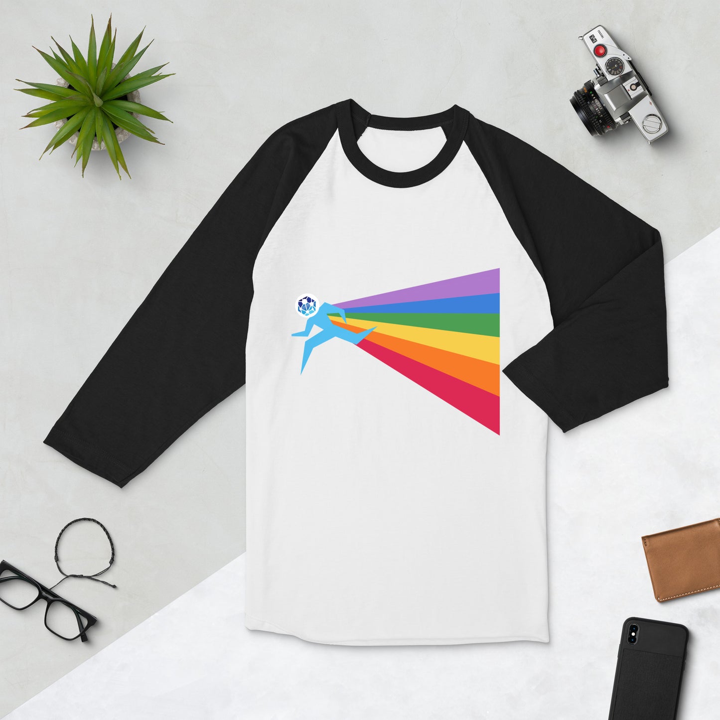Our PRIDE 3/4 Sleeve Raglan Shirt (Unisex)