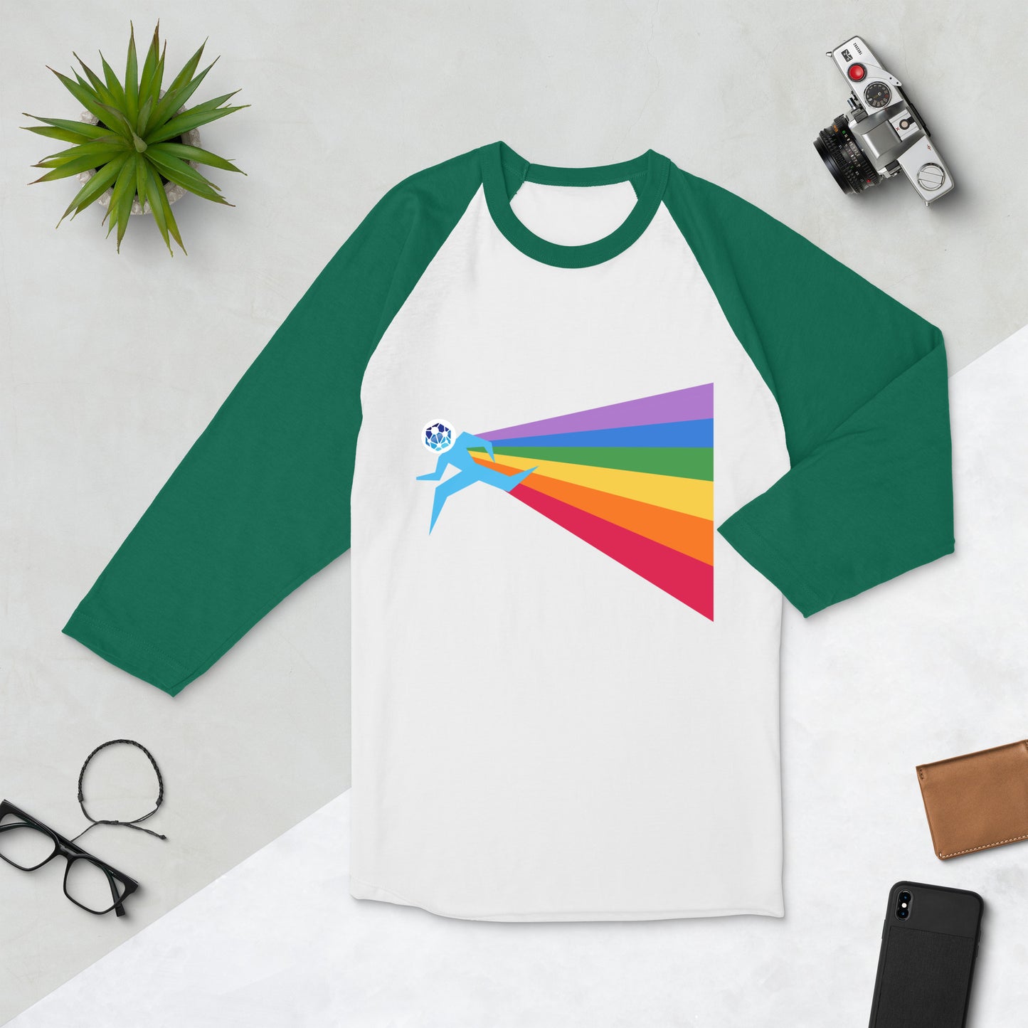 Our PRIDE 3/4 Sleeve Raglan Shirt (Unisex)