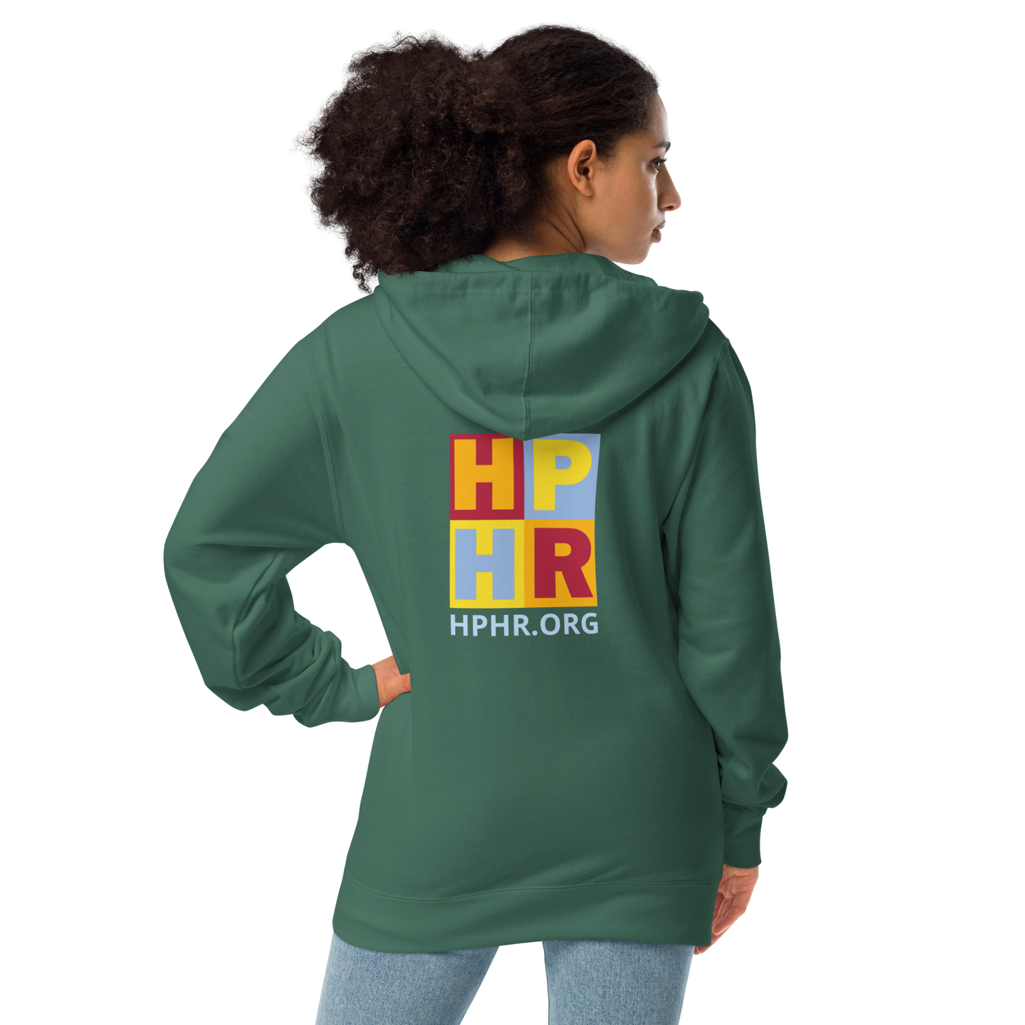 HPHR Unisex Fleece Zip Up Hoodie