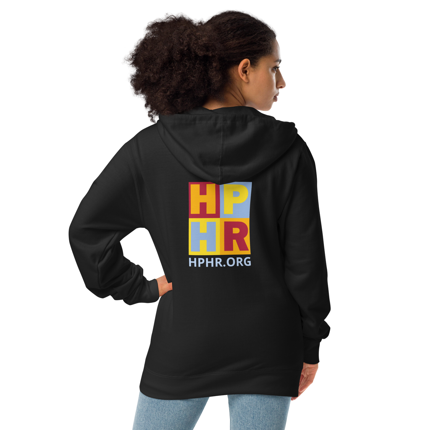 HPHR Unisex Fleece Zip Up Hoodie