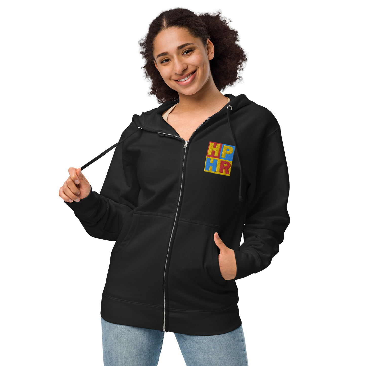 HPHR Unisex Fleece Zip Up Hoodie