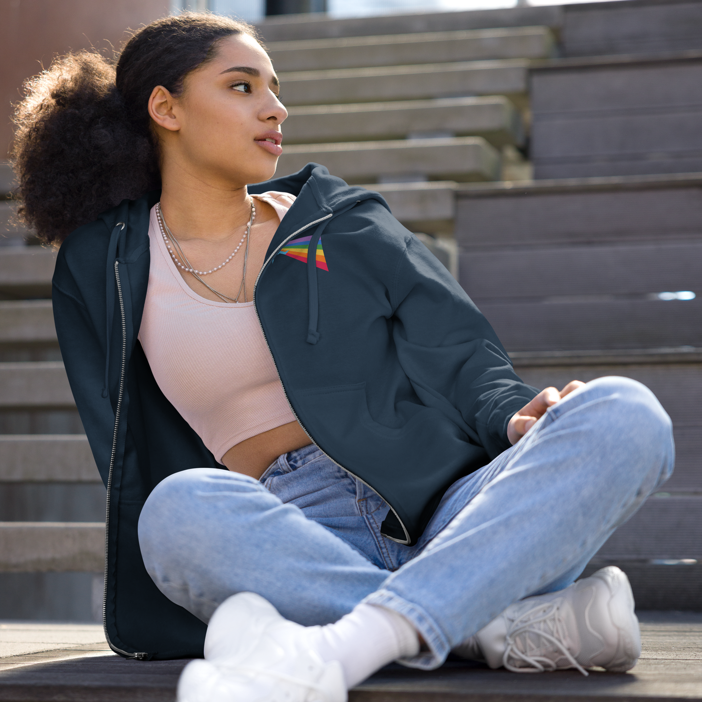 Our PRIDE Unisex Fleece Zip Up Hoodie