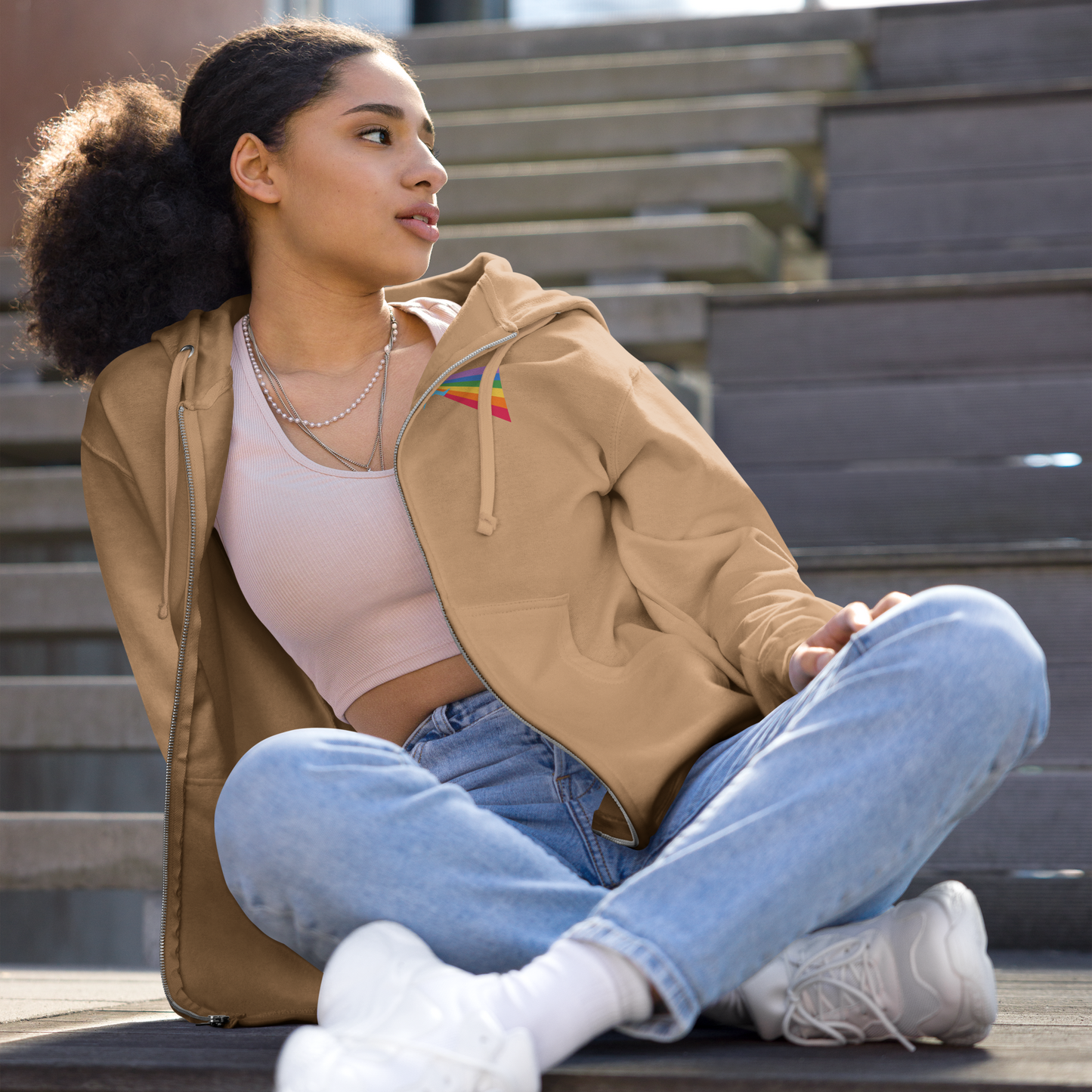 Our PRIDE Unisex Fleece Zip Up Hoodie