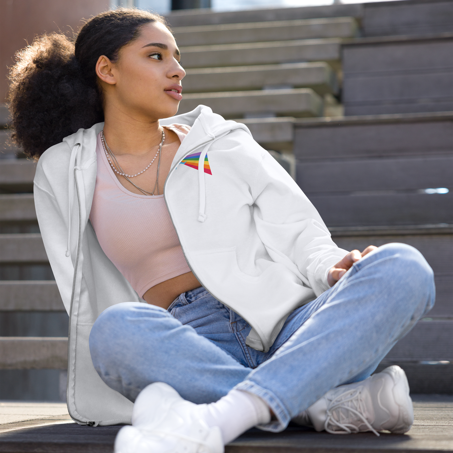 Our PRIDE Unisex Fleece Zip Up Hoodie