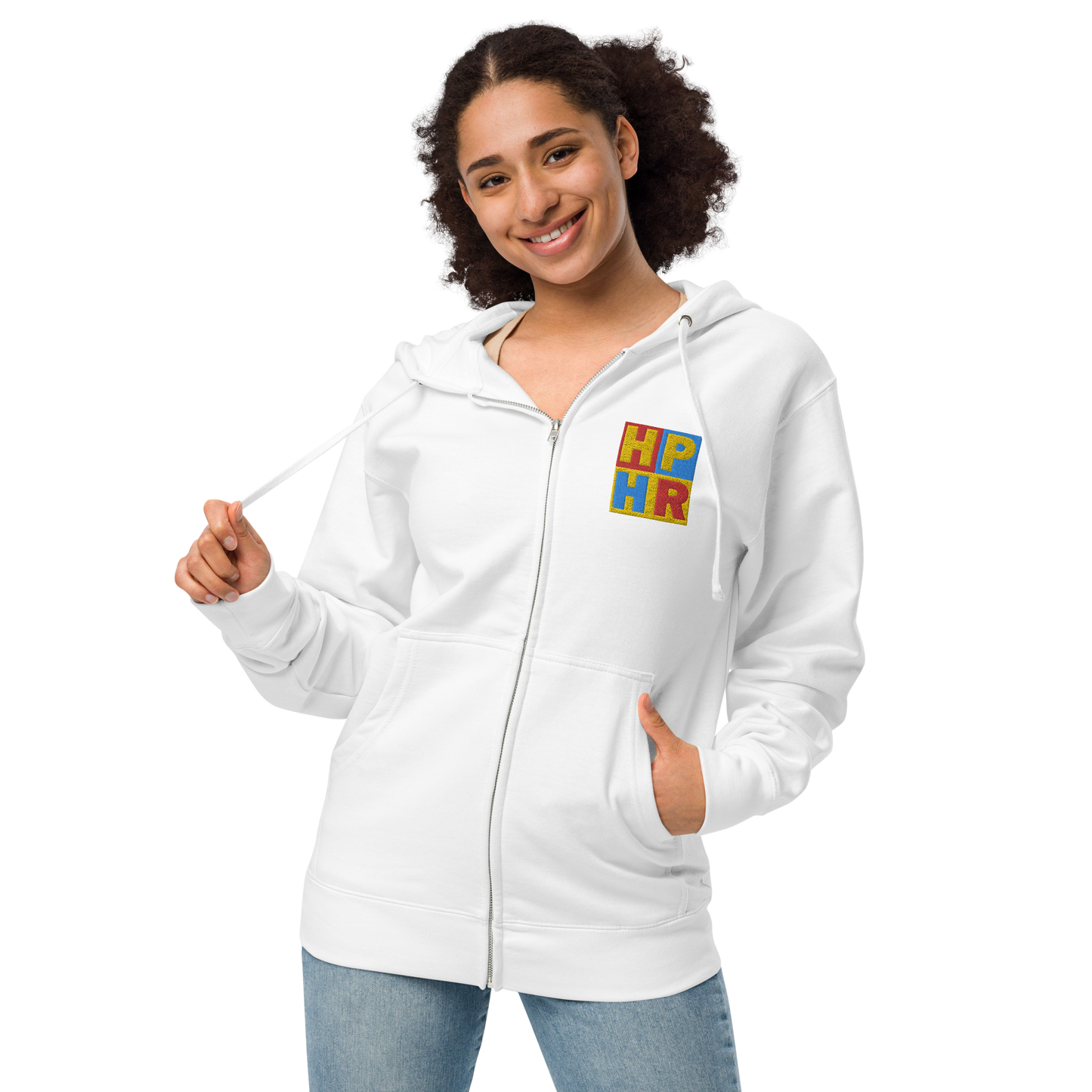HPHR Unisex Fleece Zip Up Hoodie