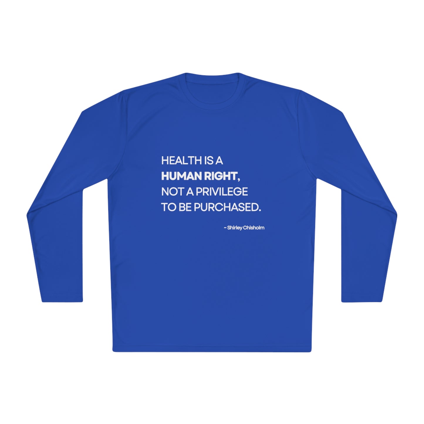 Health Is a Human Right - Unisex Lightweight Long Sleeve Tee