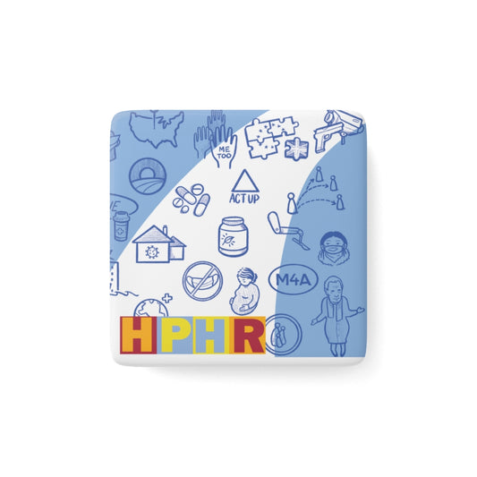 HPHR Porcelain Magnet, Square