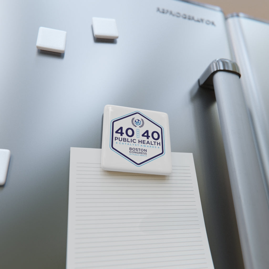 40 Under 40 Porcelain Magnet, Square