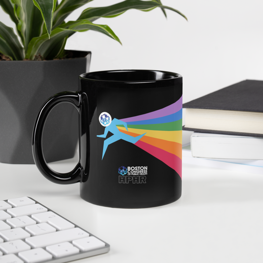 Our PRIDE Black Glossy Mug