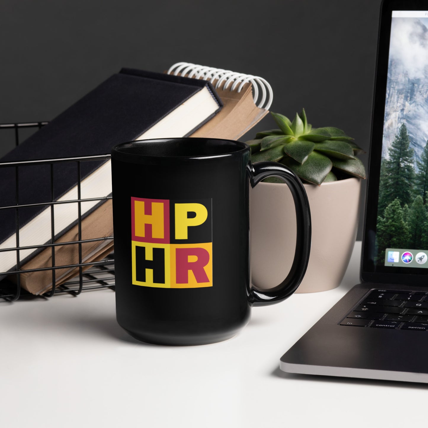 HPHR Black Glossy Mug