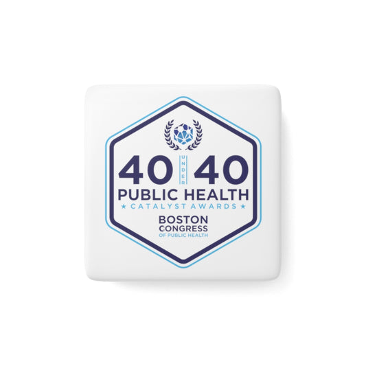 40 Under 40 Porcelain Magnet, Square