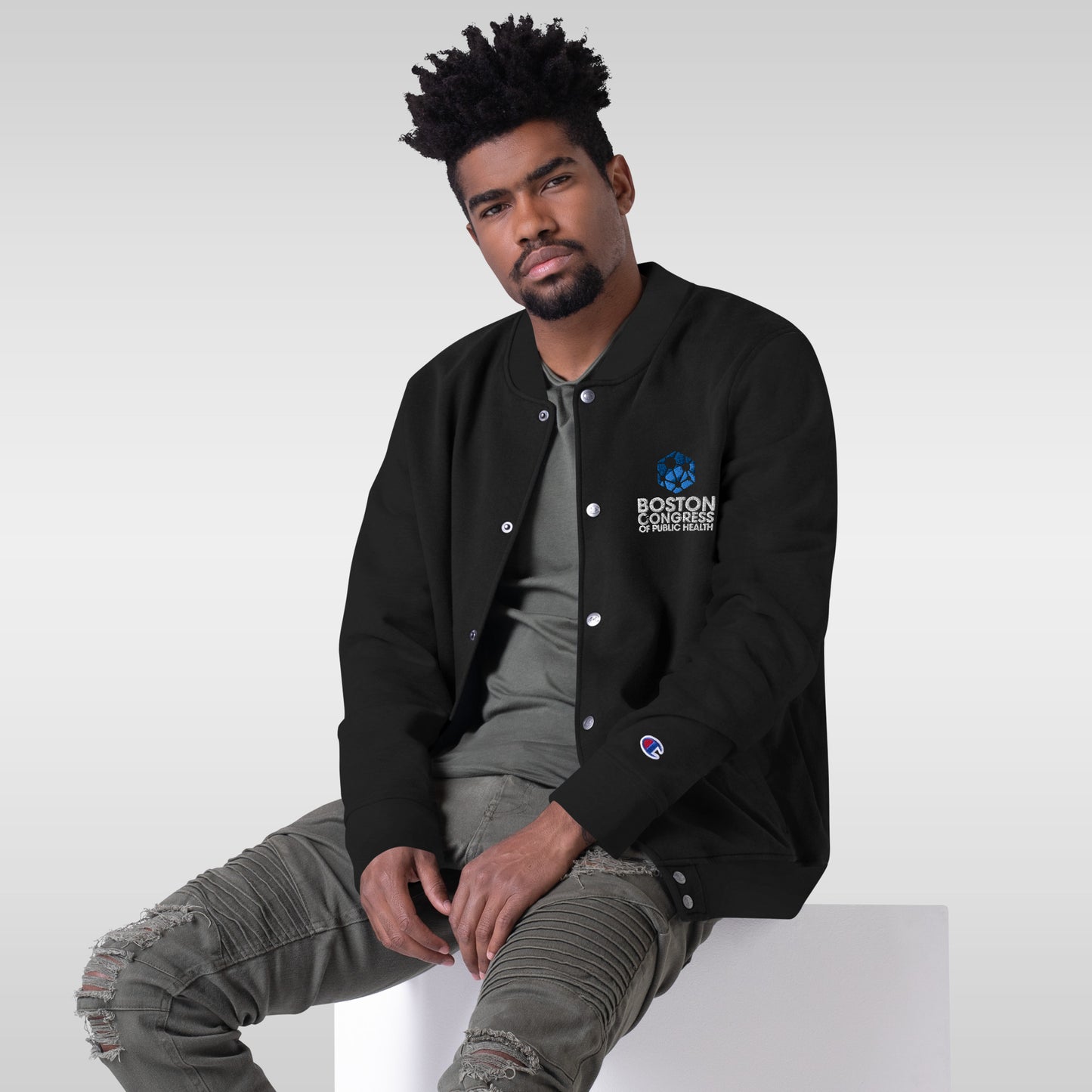 BCPH Embroidered Champion Bomber Jacket