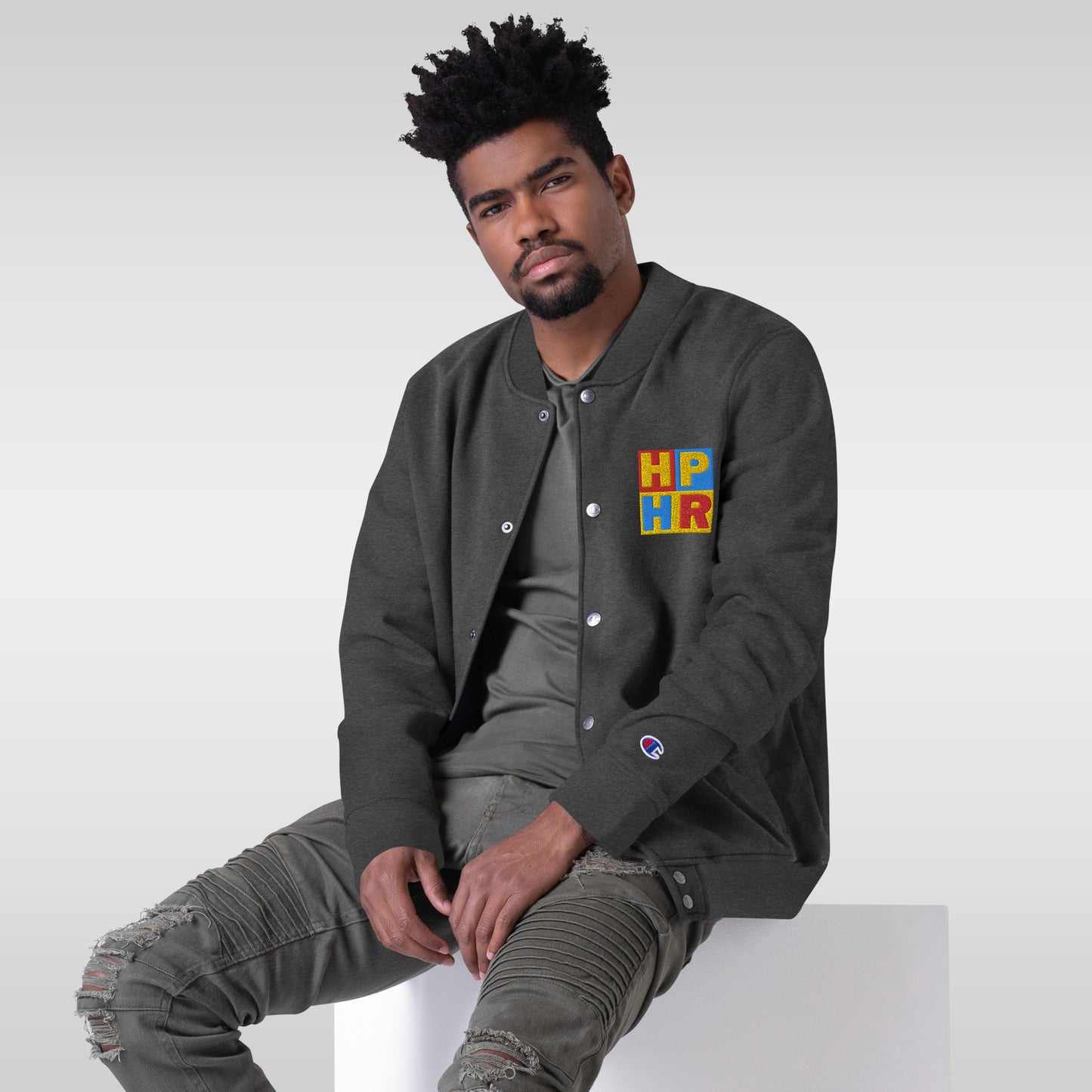 HPHR Embroidered Champion Bomber Jacket
