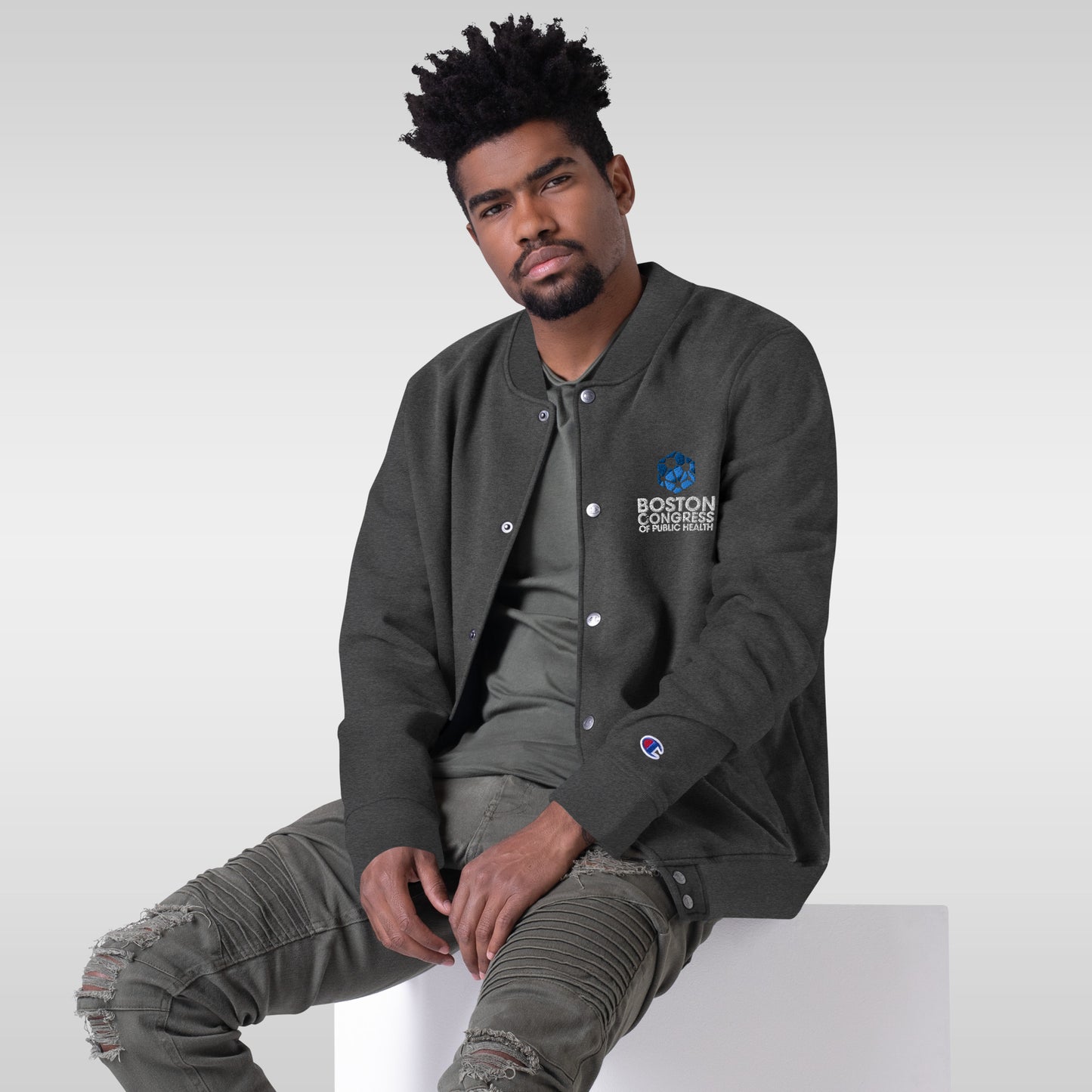 BCPH Embroidered Champion Bomber Jacket