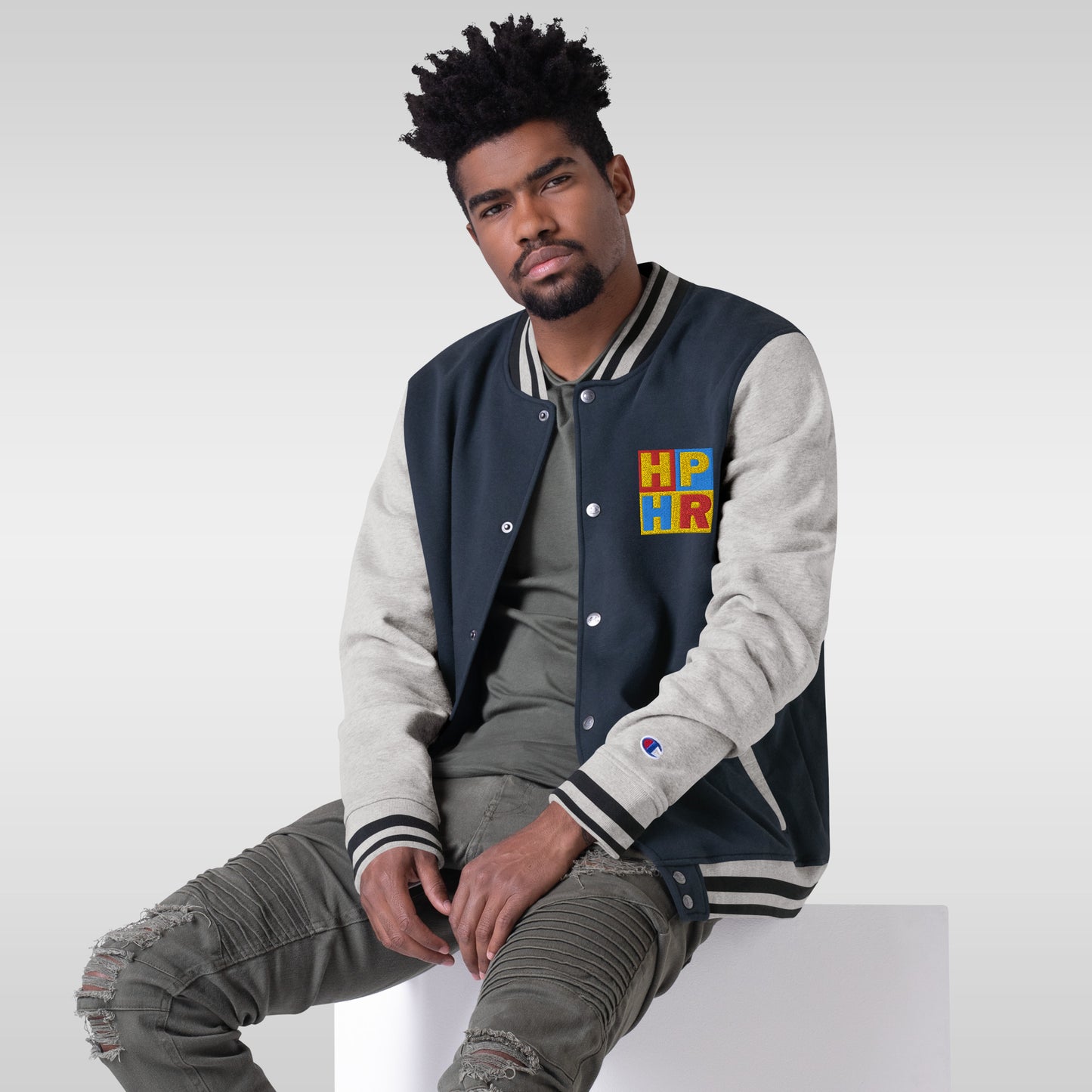 HPHR Embroidered Champion Bomber Jacket