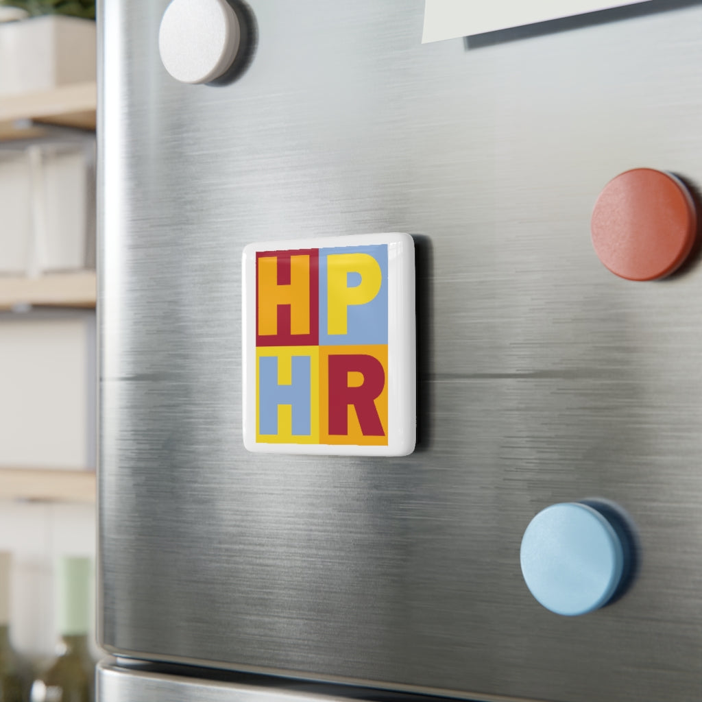 HPHR Porcelain Magnet, Square