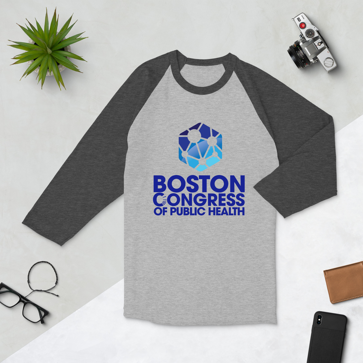 BCPH 3/4 Sleeve Raglan Shirt (Unisex)