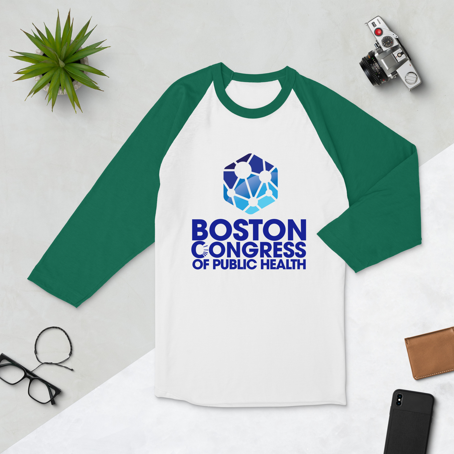 BCPH 3/4 Sleeve Raglan Shirt (Unisex)