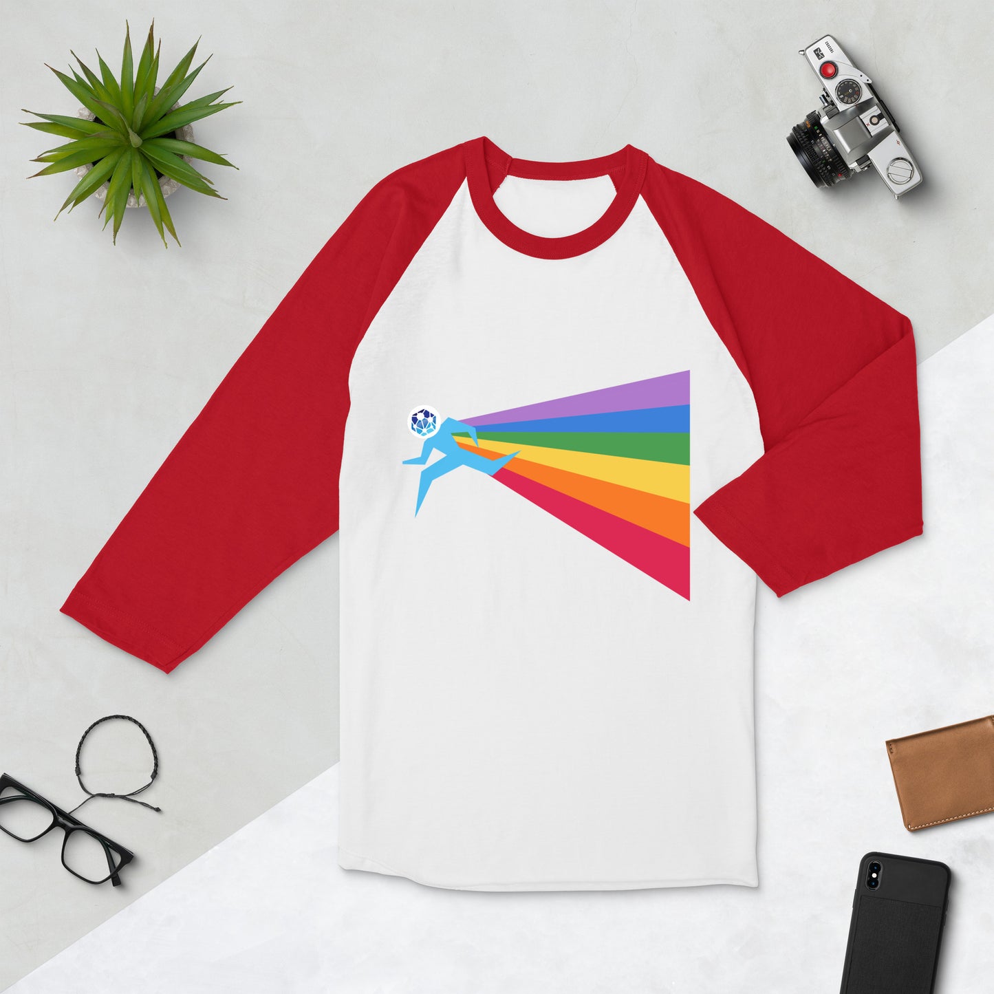 Our PRIDE 3/4 Sleeve Raglan Shirt (Unisex)
