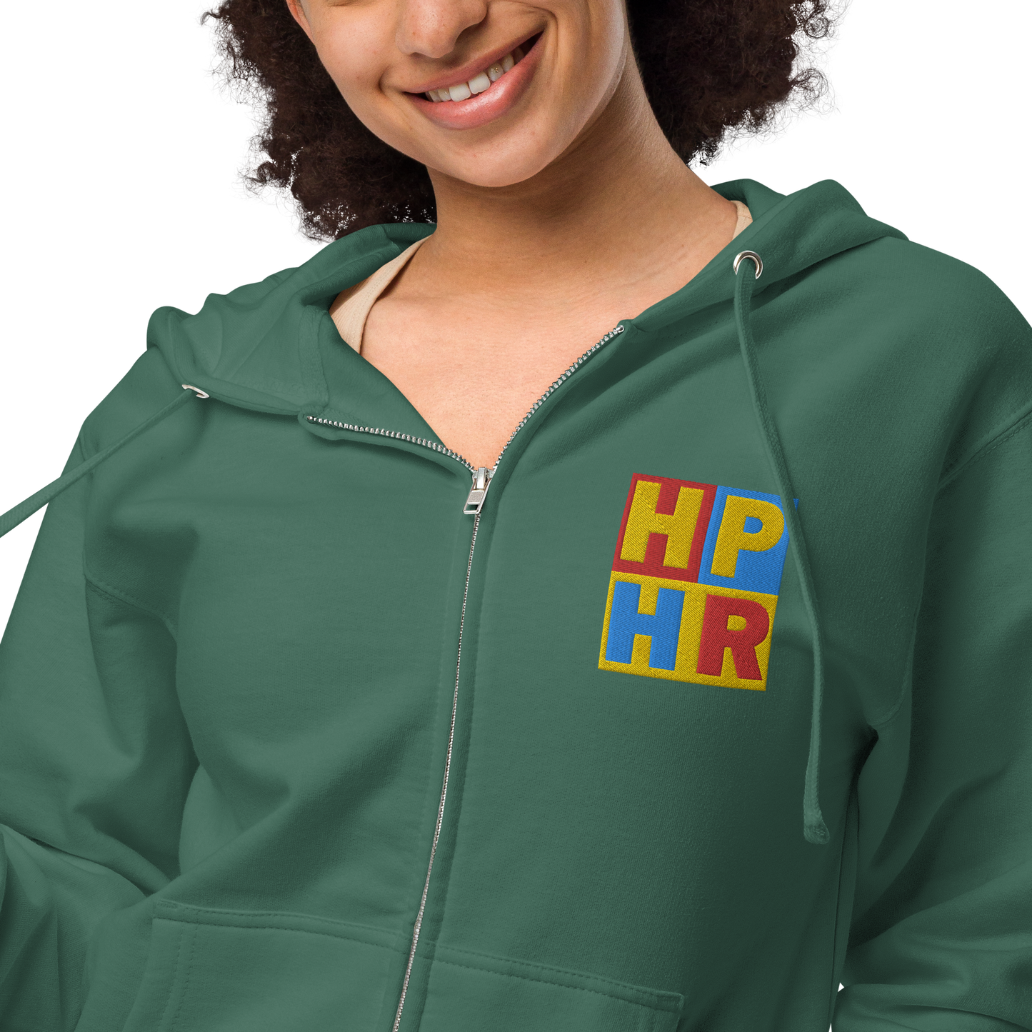 HPHR Unisex Fleece Zip Up Hoodie