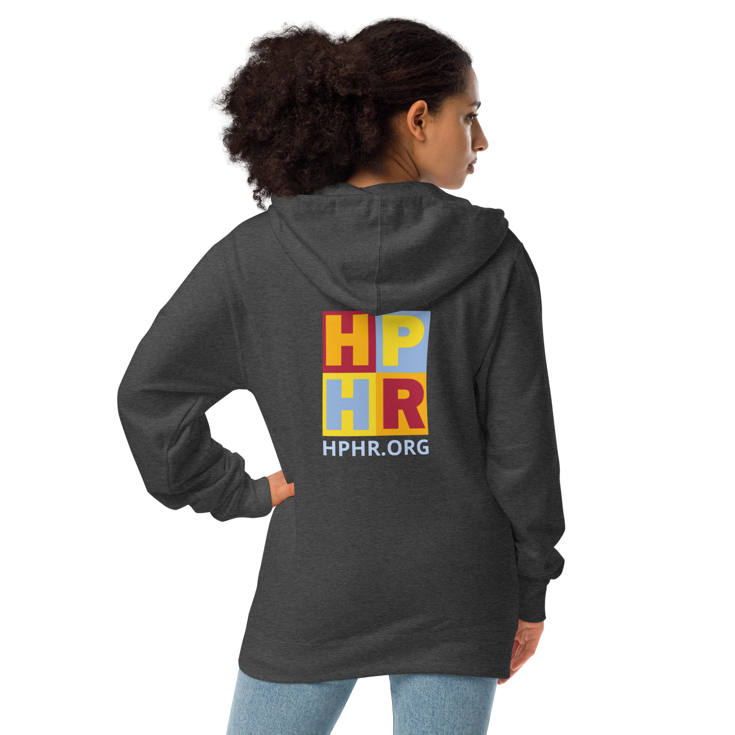 HPHR Unisex Fleece Zip Up Hoodie