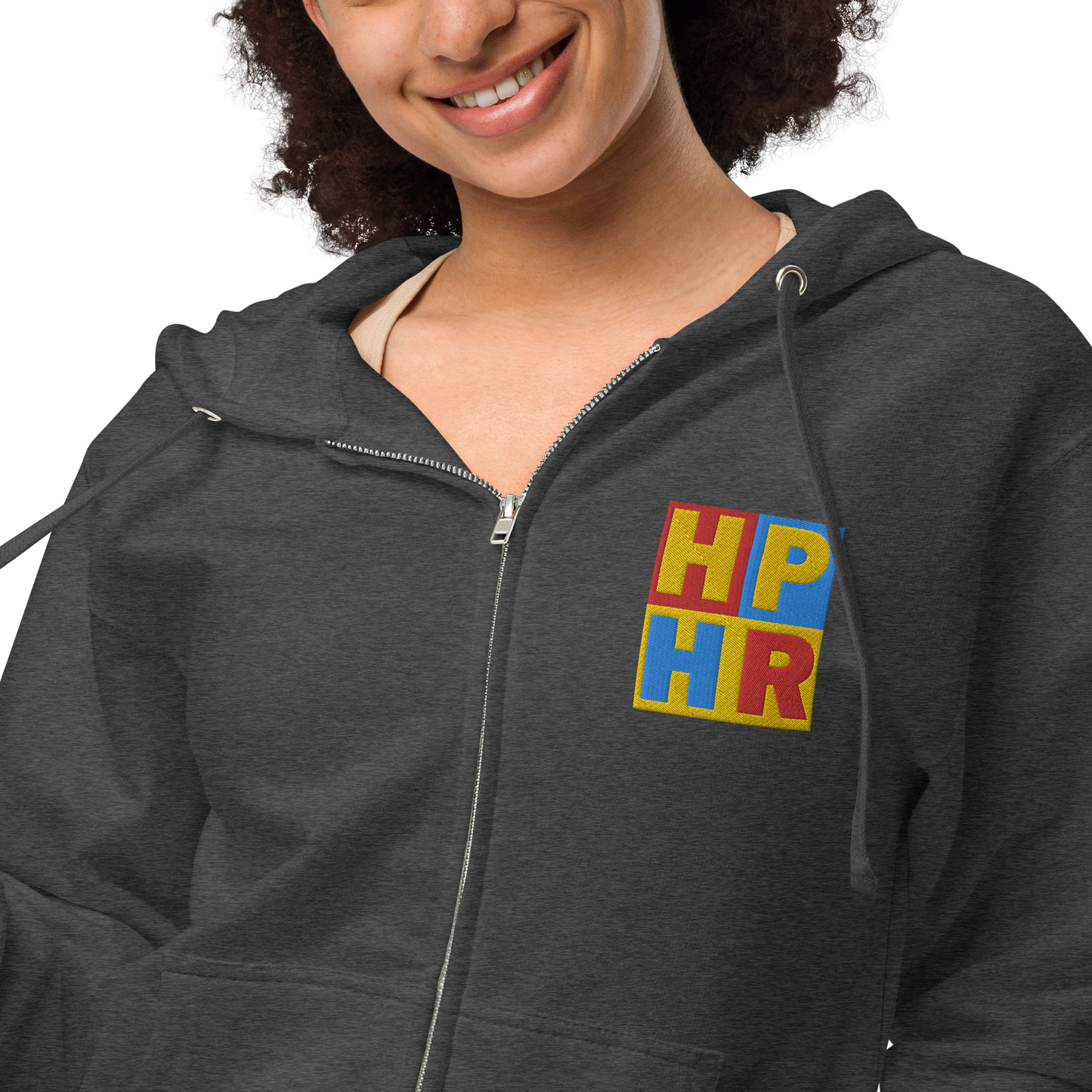 HPHR Unisex Fleece Zip Up Hoodie