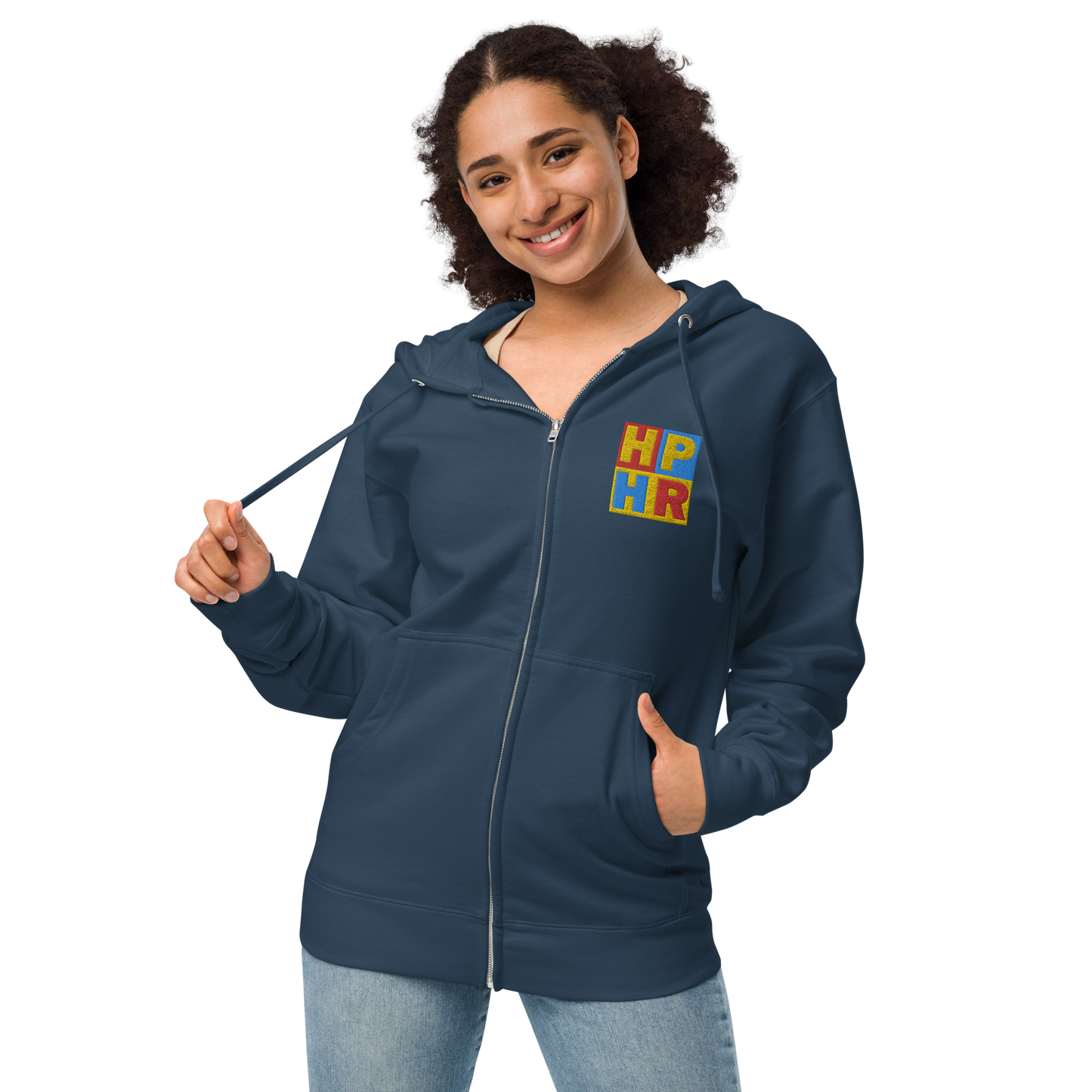 HPHR Unisex Fleece Zip Up Hoodie