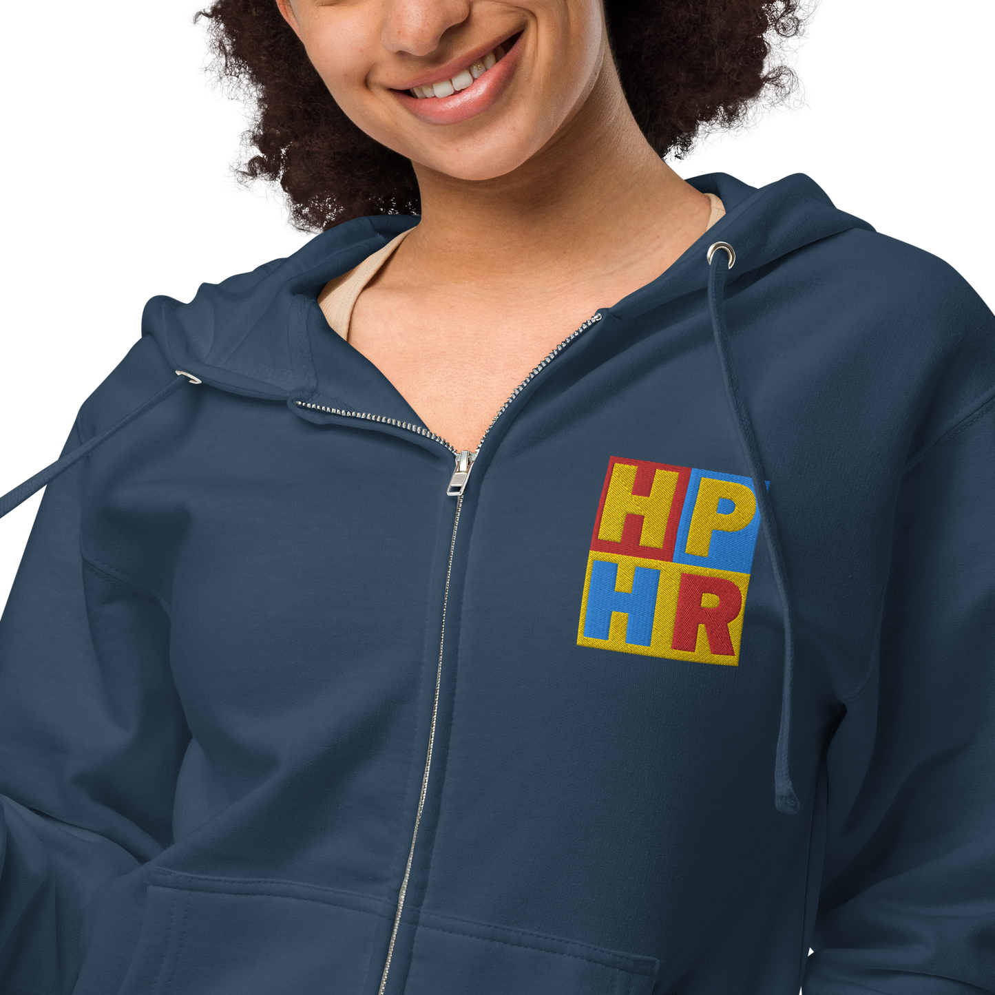 HPHR Unisex Fleece Zip Up Hoodie