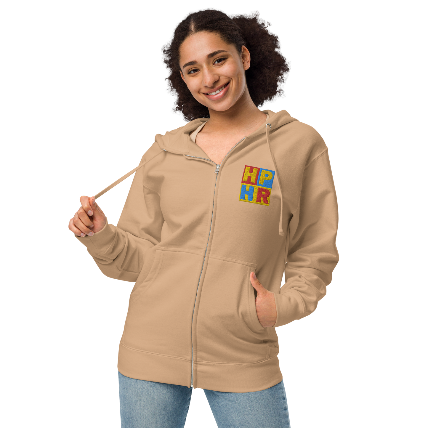 HPHR Unisex Fleece Zip Up Hoodie