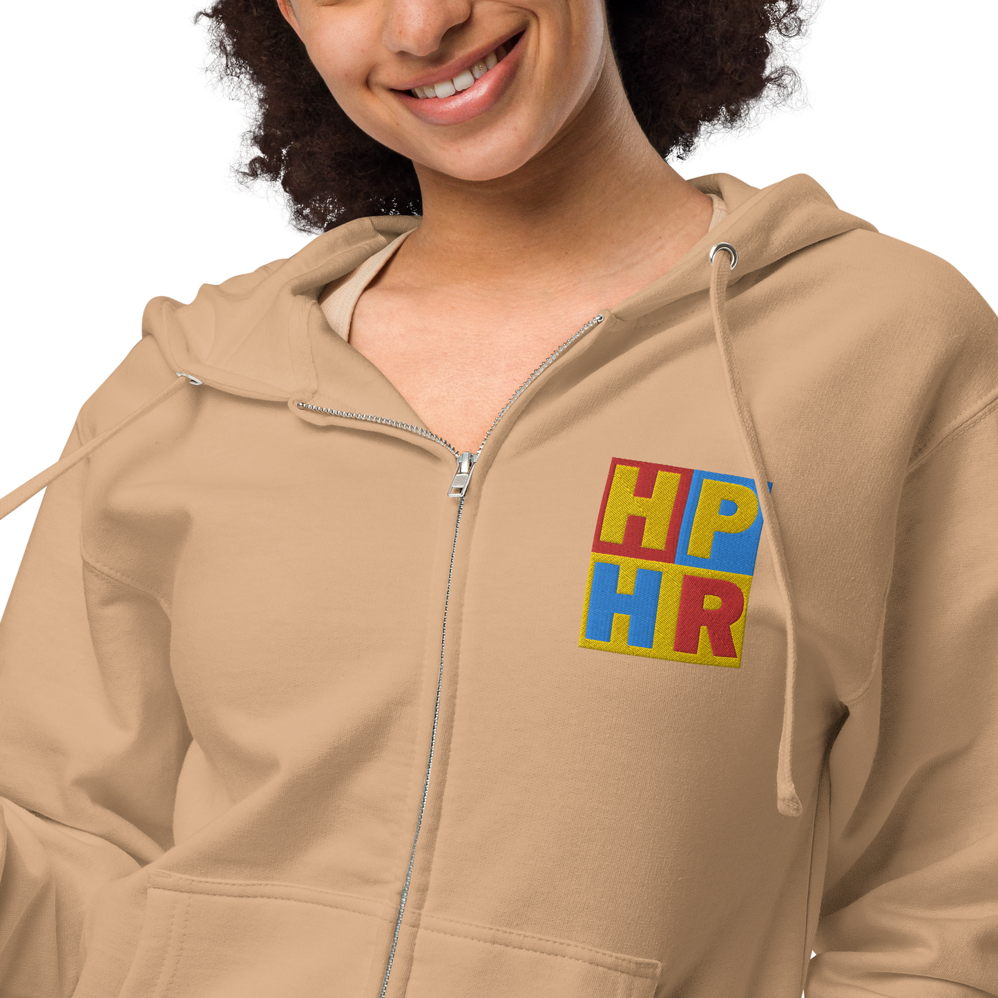 HPHR Unisex Fleece Zip Up Hoodie